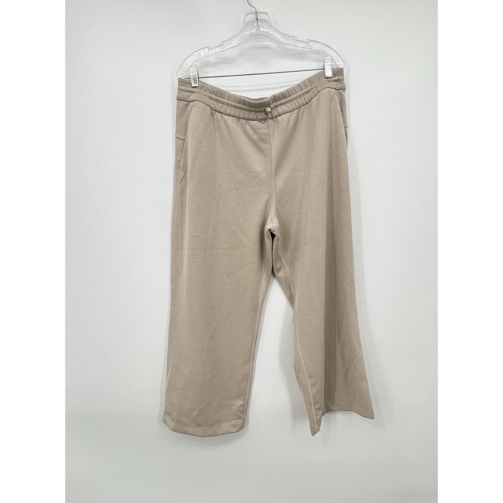 Lululemon Softstreme High Rise Straight Leg Crop Pants Size 14 W6BZXS Mojave Tan